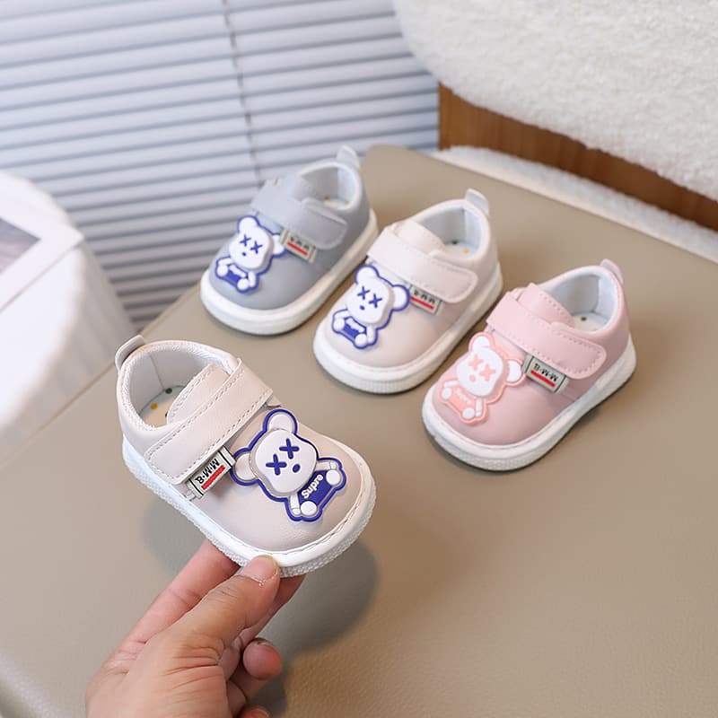 Dropshipping Squeaky Shoes for Boys and Girls, Soft-Soled Infant Walking Shoes for Ages 0-1-2 Years, Wholesale for Spring and Autumn