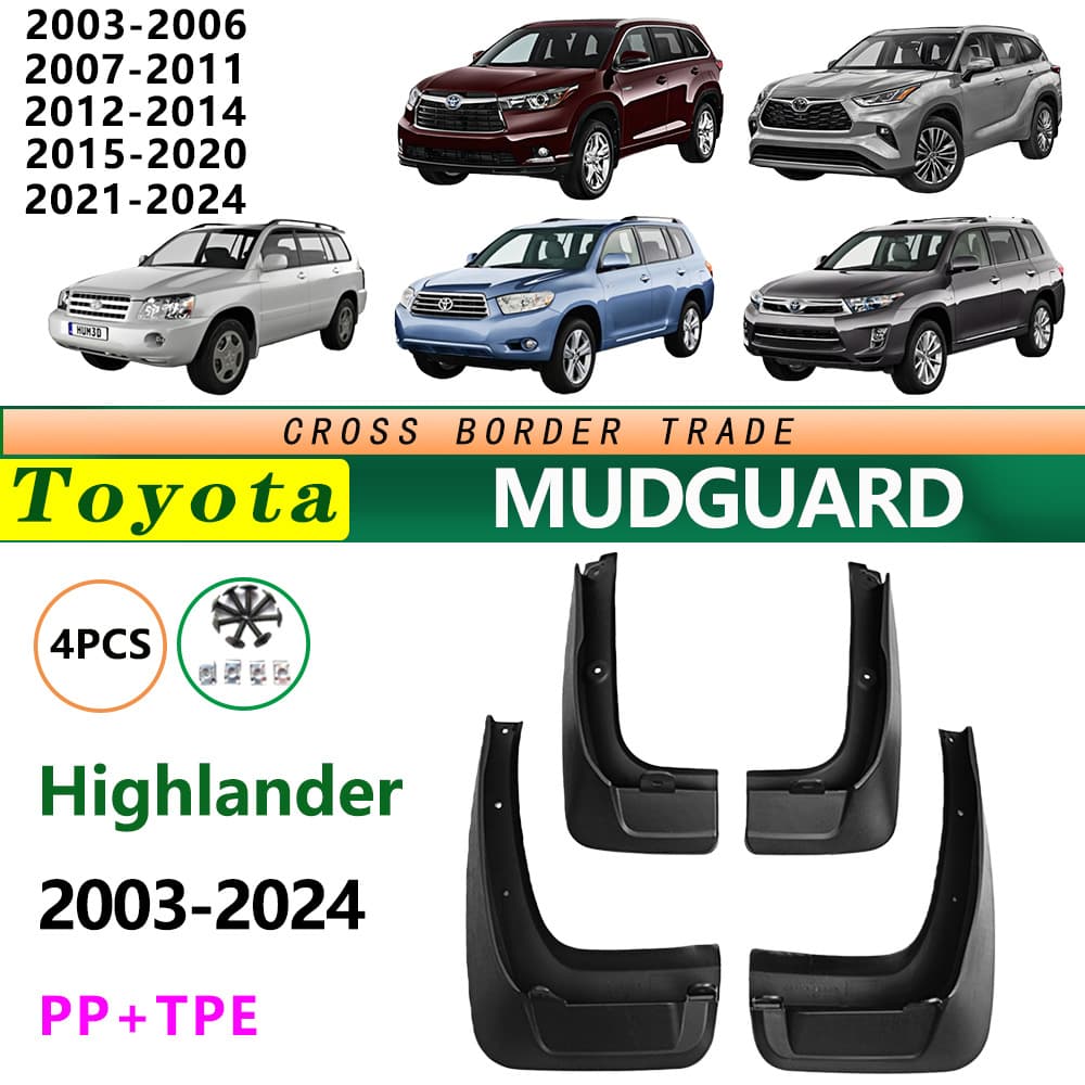 Suitable for 2003-2023 Toyota Highlander Modified 07 12 15 21 Highlander Fender Leather