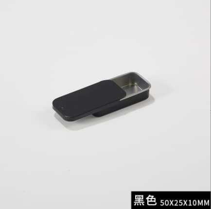Tinplate Sliding Lid Box for Lip Balm, Solid Perfume, Mobile Game Powder Storage, Square Small Tin Box, Portable Dental Floss Case