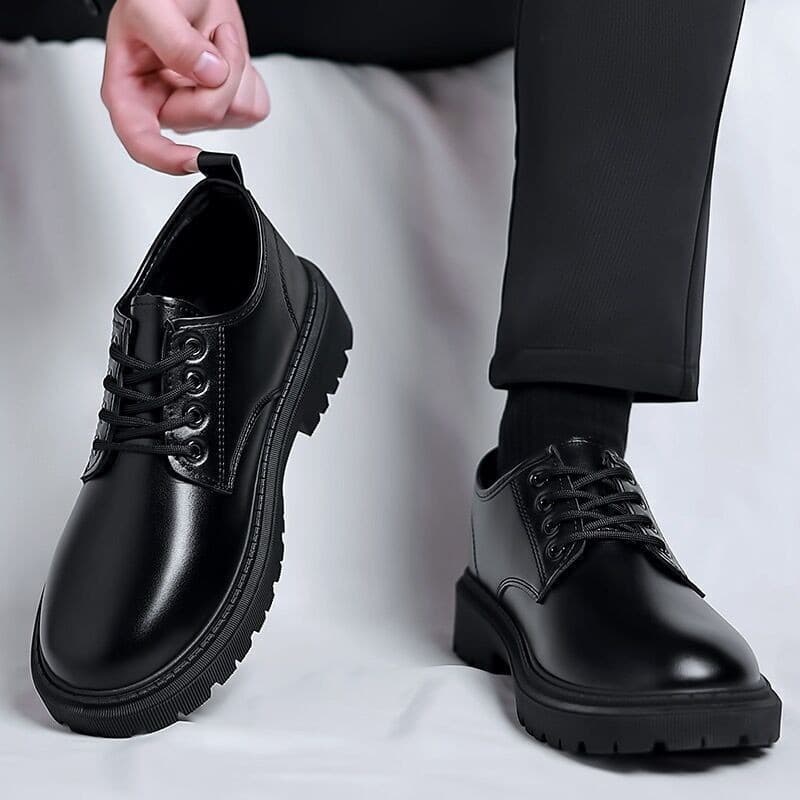Men's Business Formal Breathable Casual Shoes British Style Versatile Wedding Groom Shoes Soft Bottom Anti-slip Work