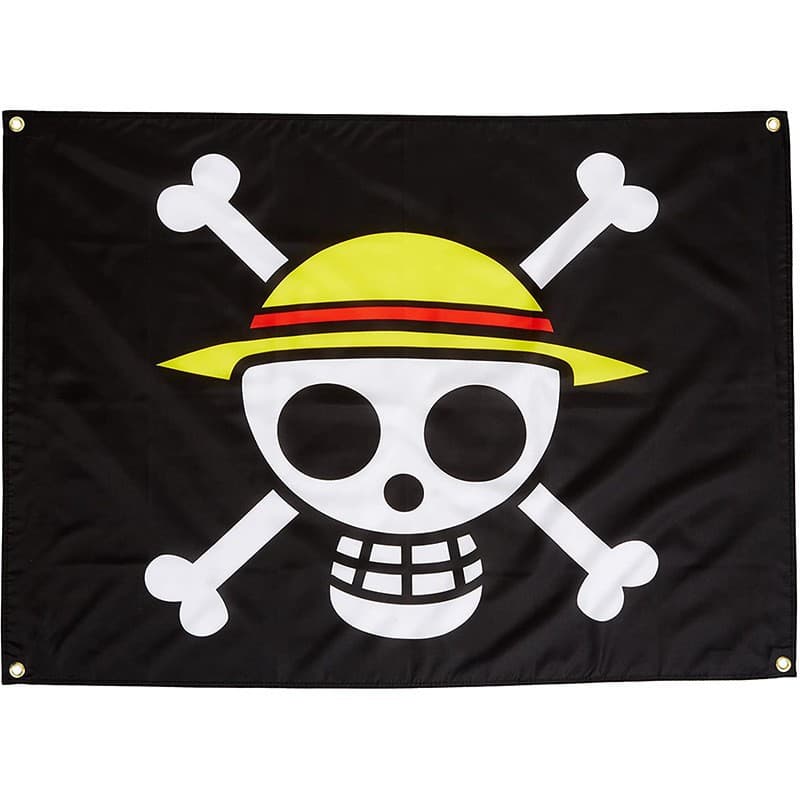 Cross-border One Piece Luffy Pirate Ship 90*150CM Flag Banner Digital Printing Customizable with Your Design
