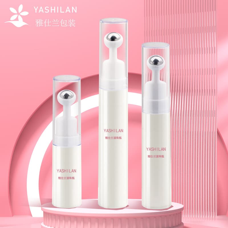 Manufacturer wholesale 15ml10ml 5ml white roller ball bottle, rolling ball bottle, eye cream essential oil repackaging cosmetic packaging materials