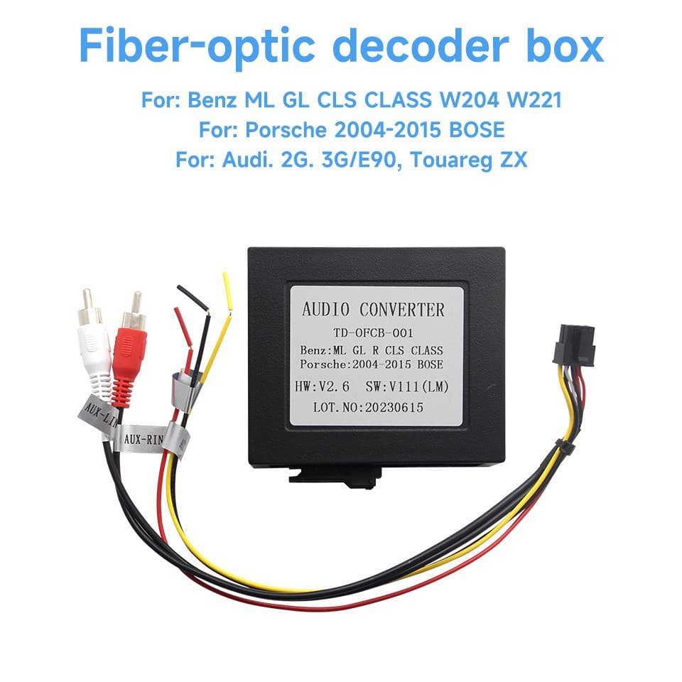 MOST fiber optic box for Android cars is suitable for Mercedes-Benz CLS E S SL SLK audio decoder