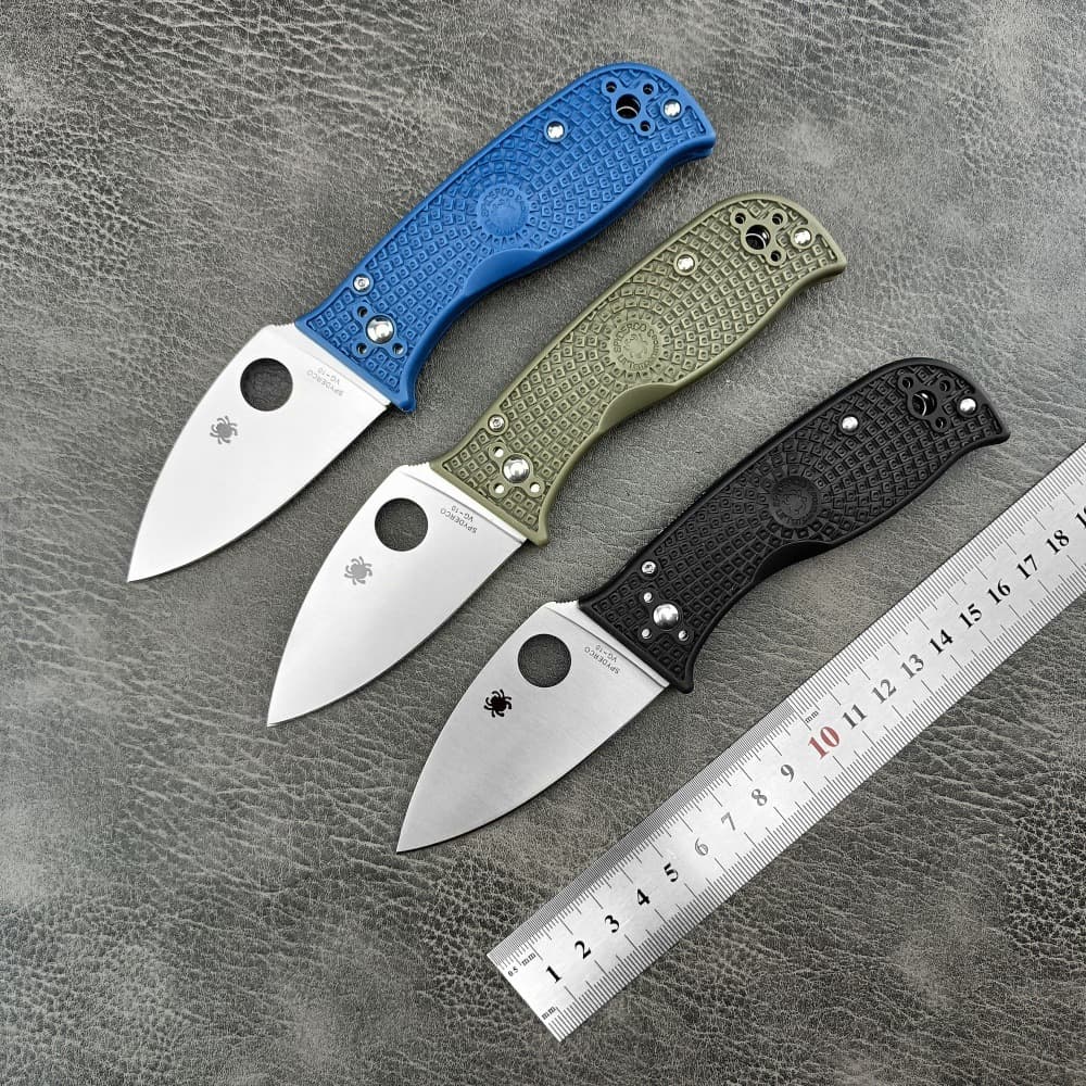 Spider C69 Folding Knife D2 Steel Nylon Fiber Handle Lightweight Outdoor Knife Field Survival Knife Spider Folding Knife