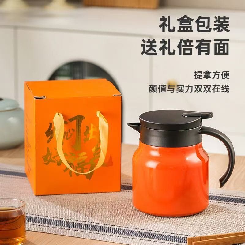 Portable 316 Stainless Steel Insulated Steeping Teapot with Tea-Water Separation, Ideal for Aged White Tea and as a Gift