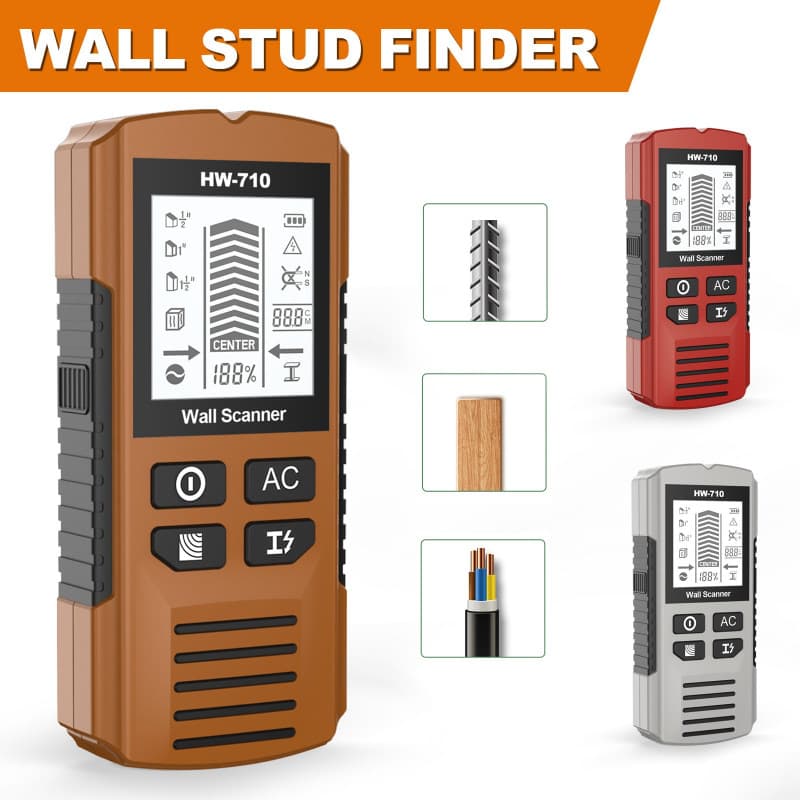 New 5-in-1 Wall Scanner Stud Detector Metal Detector for Walls