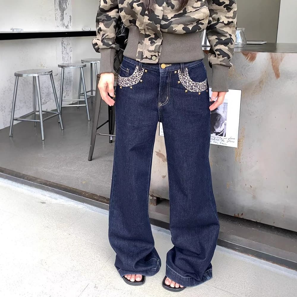 Men's Jeans Cross-Border High Quality 2025 Korean Style Washed Jeans Men's Loose Straight Casual Pants