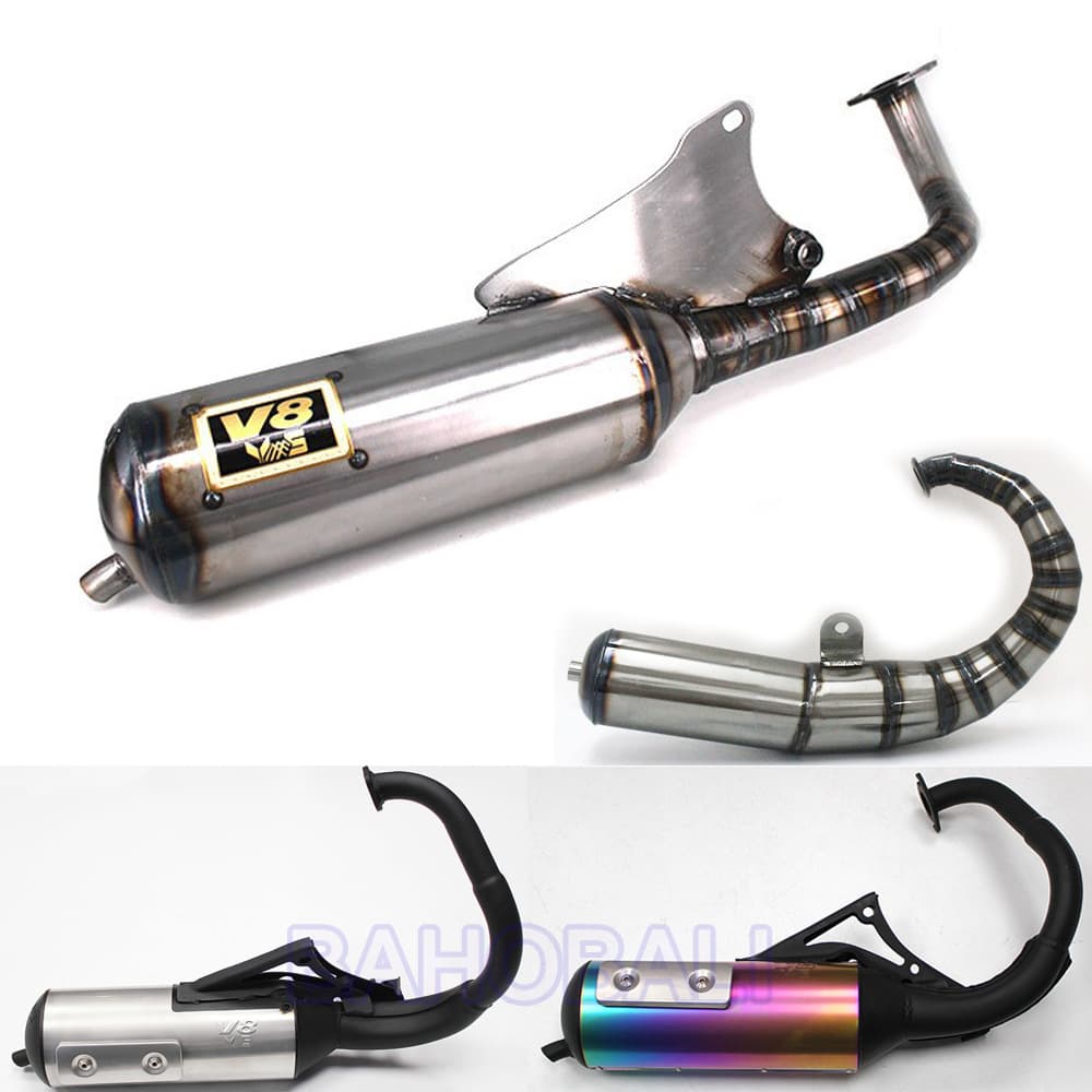 Handcrafted High-Performance Exhaust Pipe for Taiwan V8 JOG 50 JOG 90 Modification, BWS JOG V8 DIO