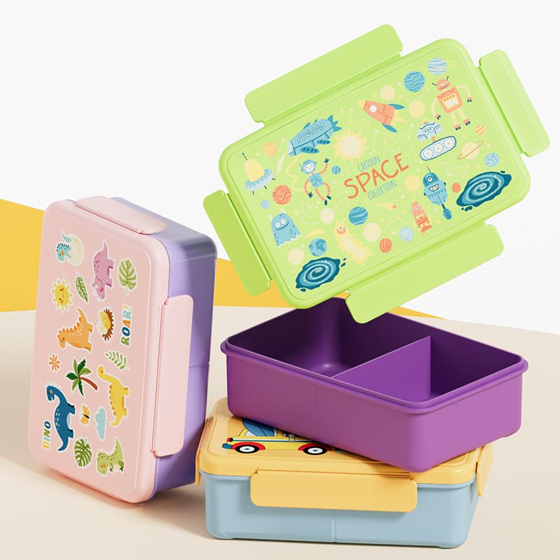 Source factory children's lunch box can be put into the microwave oven, outdoor crisper, food-grade heated lunch box for office workers