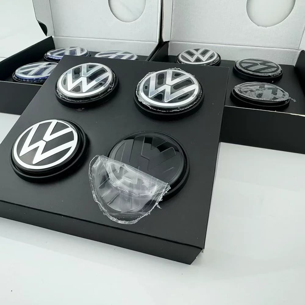Compatible with Volkswagen Teramont, Passat, Polo, Golf, Passat B6 B7 B8 Original Floating Wheel Center Caps
