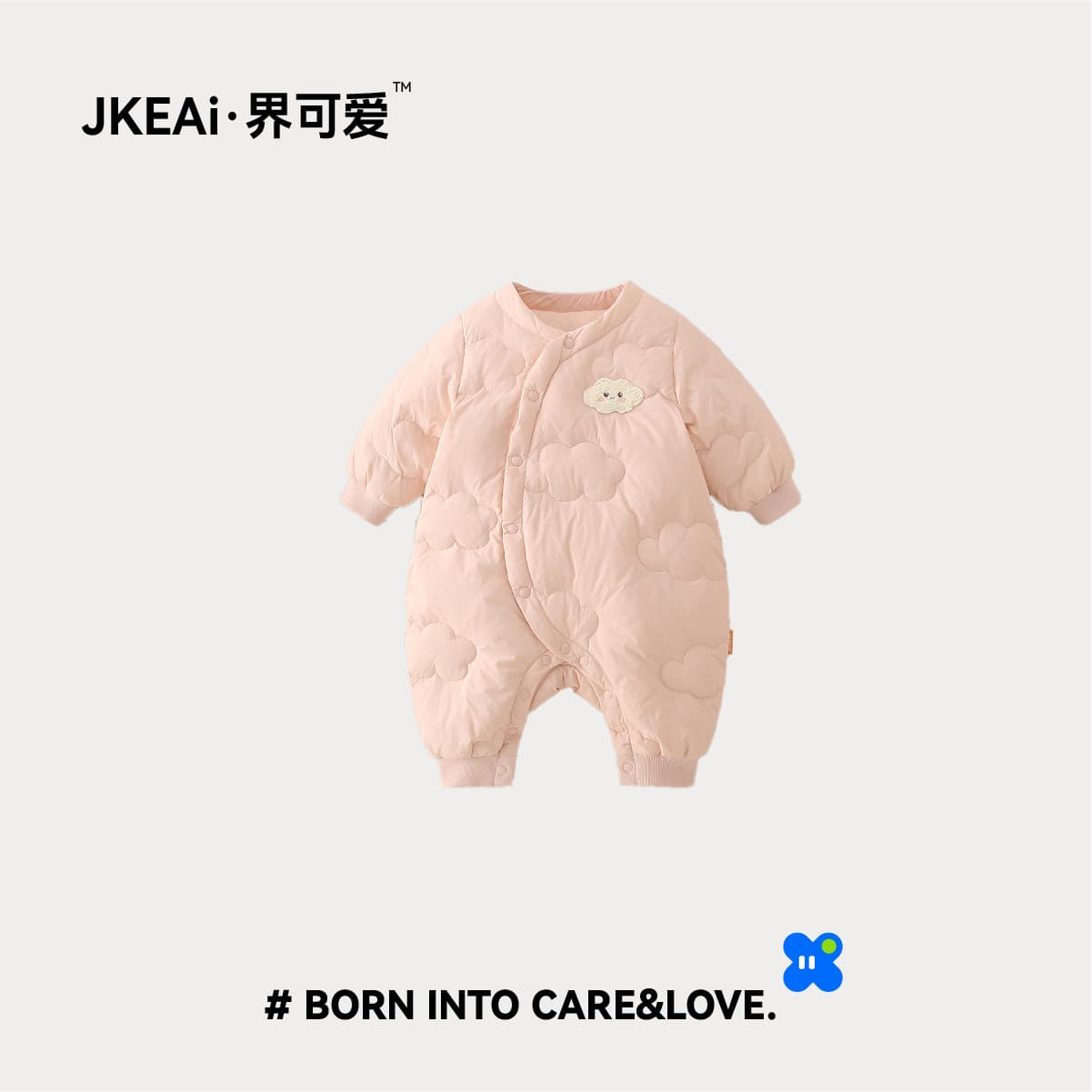 Lightweight Down Onesie for Baby Boys Outwear Warm Autumn Winter Clothes Duckling Coat Soft Polyester Fabric Non-Hooded