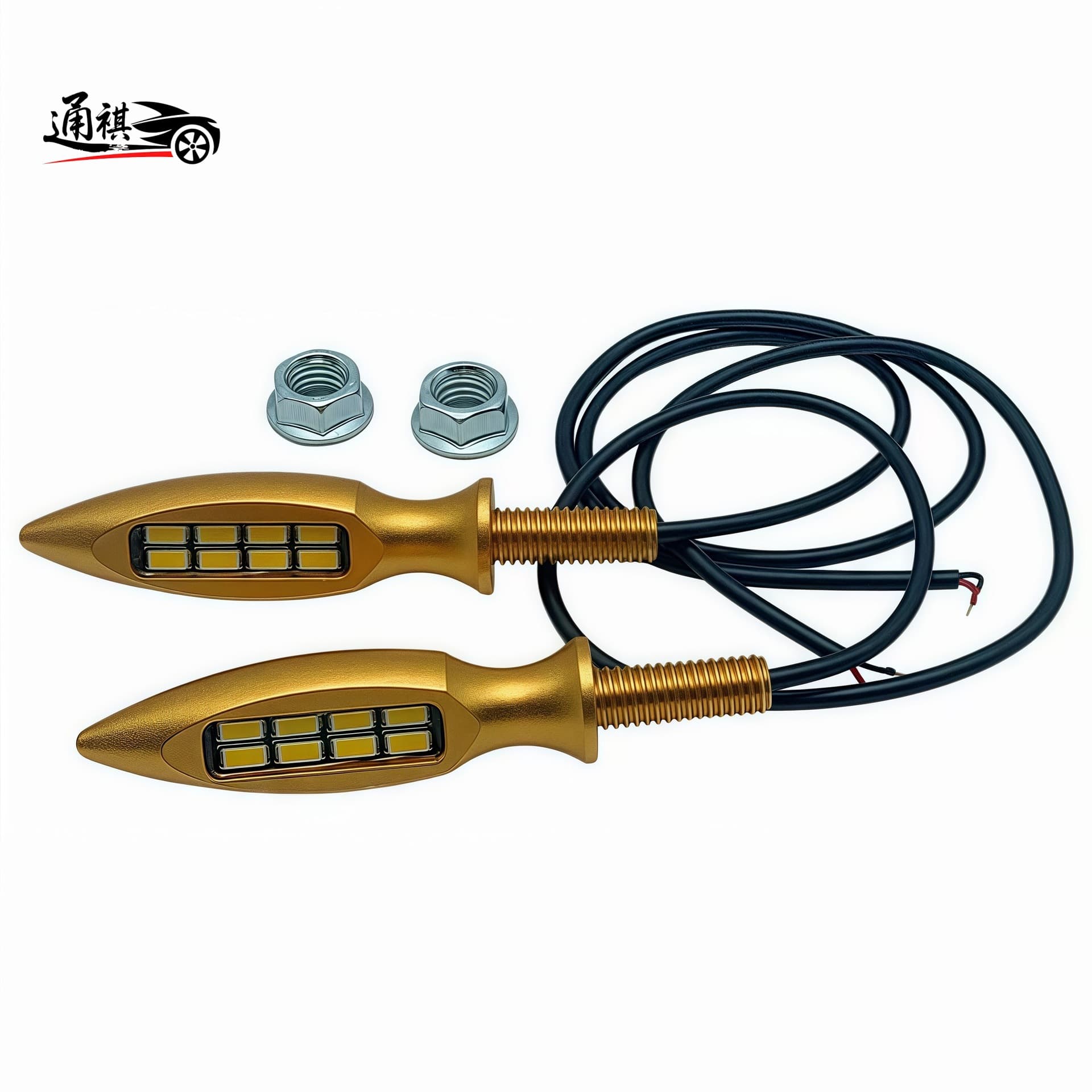 Motorcycle Modified LED 5630 8SMD Rear Turn Signal License Plate Light Motorcycle Modified Screw Daytime Running Light