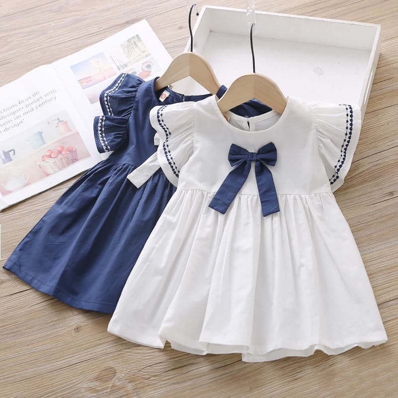 Girls Summer Dresses Little Girls Dresses 2025 New Children's Clothes Korean Lady Style Skirts Little Girls Dresses