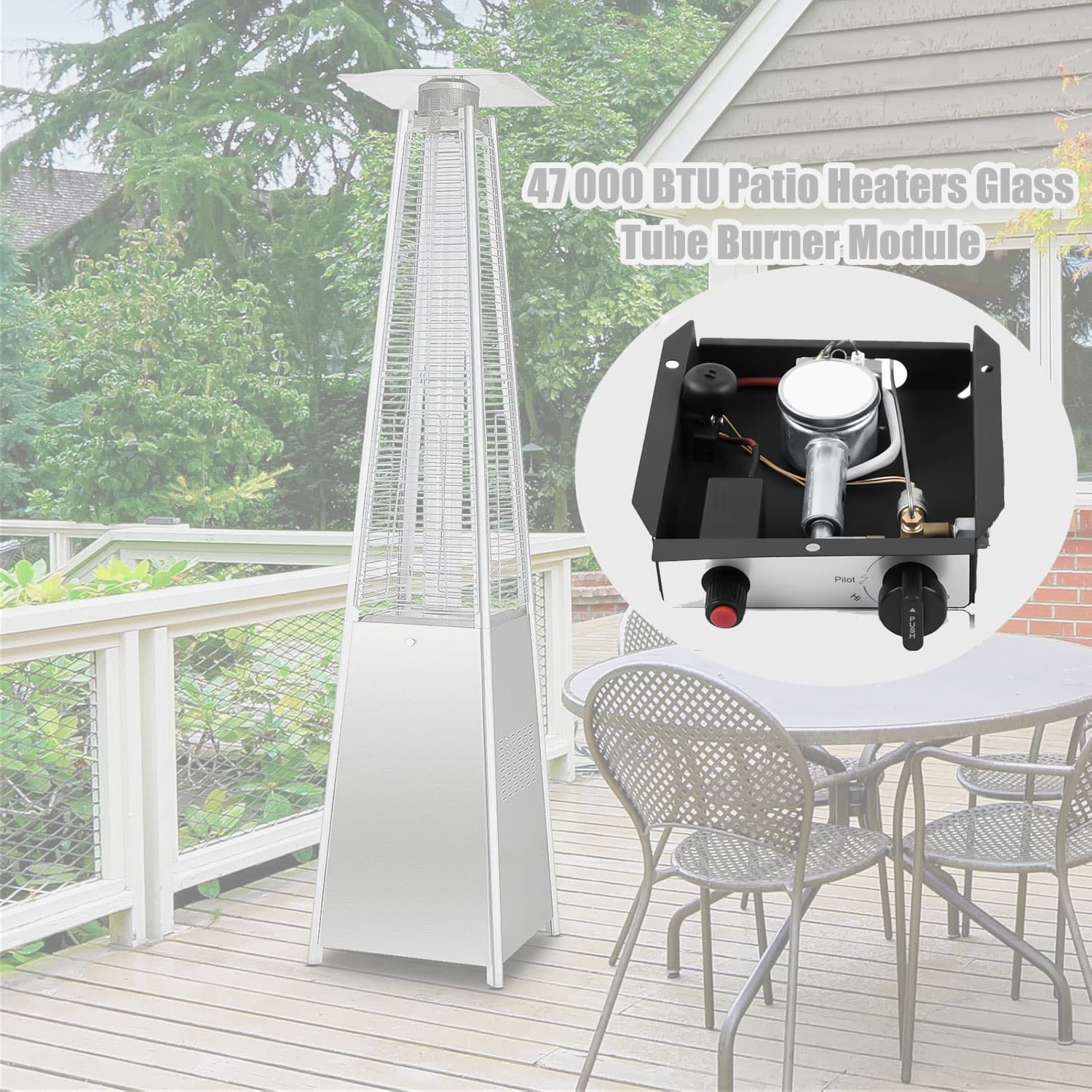 CE outdoor patio heater tower heater control assembly-Germany-Austria-Switzerland-Slovakia