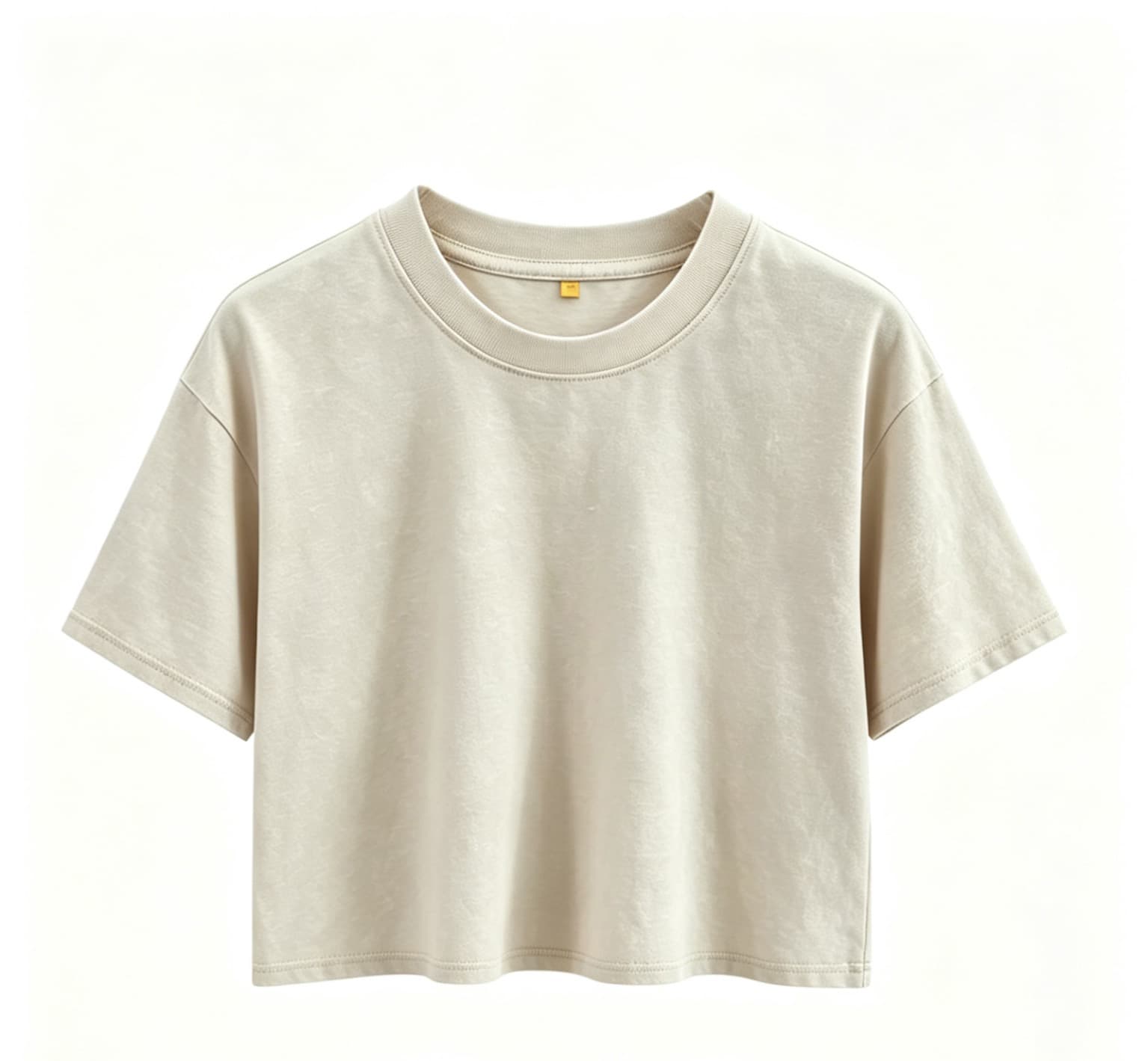 New 240g Pure Cotton Women's Washed Distressed Short Sleeve T-Shirt Ladies Cropped Crew Neck Korean Style Summer Short Sleeve Loose Fit