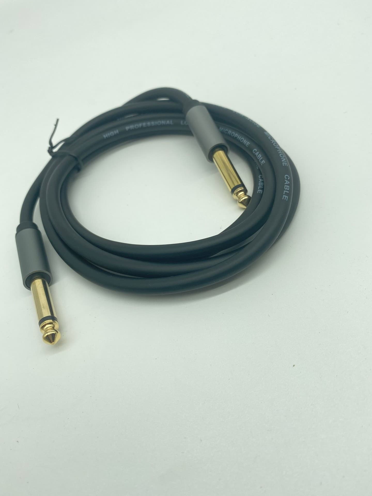 1.5M Guitar Cable Soft Cord 6.5 to 6.5 Audio Cable for Speaker Connection Microphone Cable 6.35mm TS Male