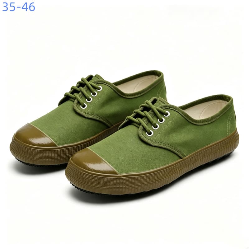 2026 Factory Direct Supply Farmland Construction Liberation Shoes Yellow Sneakers Military Training Shoes Rubber Shoes Wholesale Drop Shipping