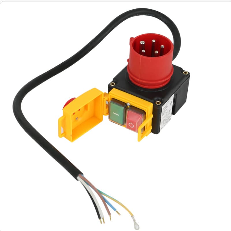 KOA7 with 5P Industrial Plug Power Failure Undervoltage Protection Waterproof Magnetic Switch HCK3/HCK10T Three-Phase Switch