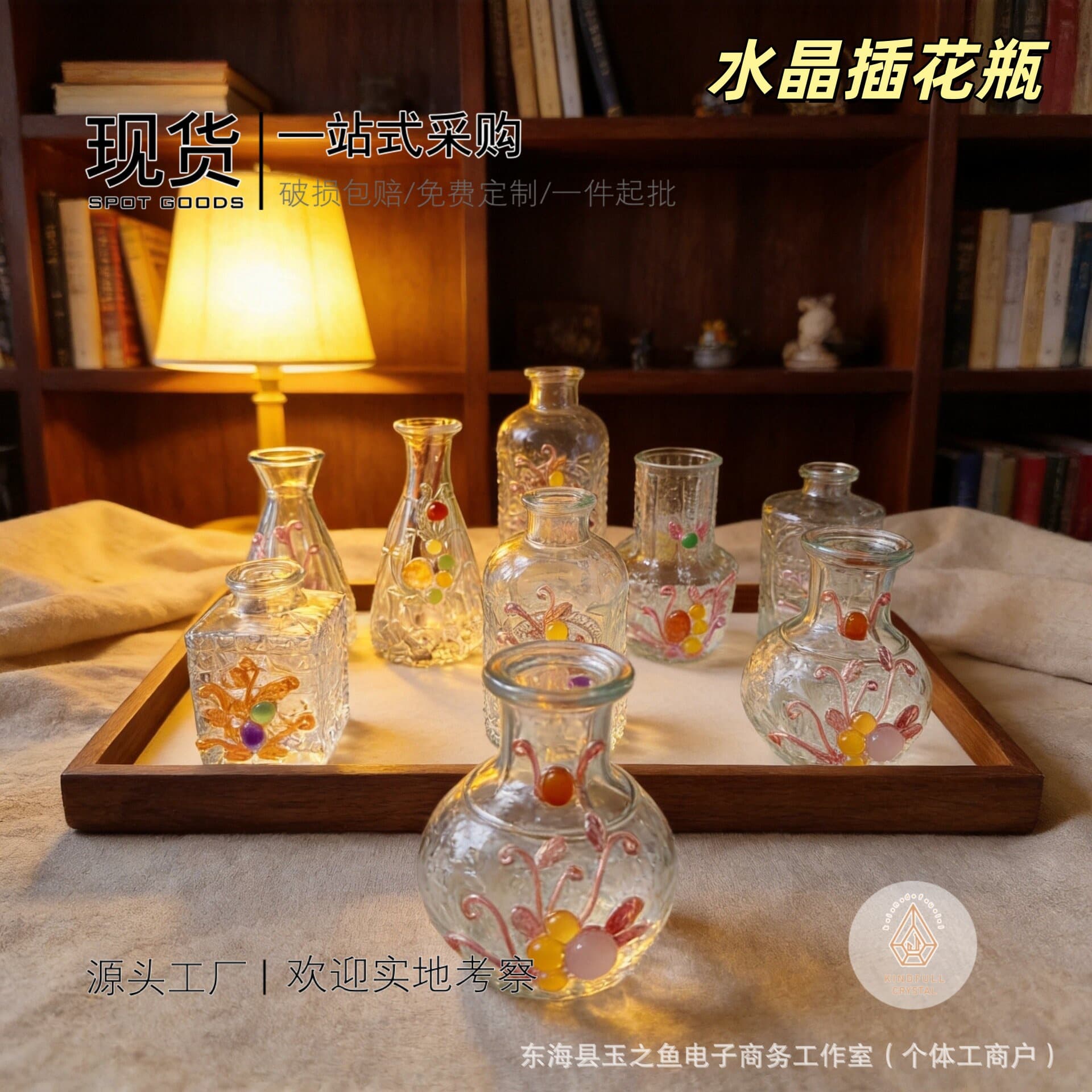Natural Crystal Raw Stone Polished Handmade DIY Creative Crystal Bottle Home Crystal Decoration Flower Vase Wholesale