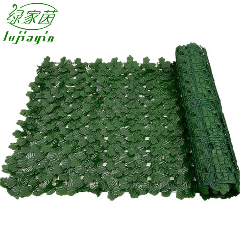 Simulated green plant wall decorative fence fence leaf sunshade net fence leaf block ceiling green leaf plant fence