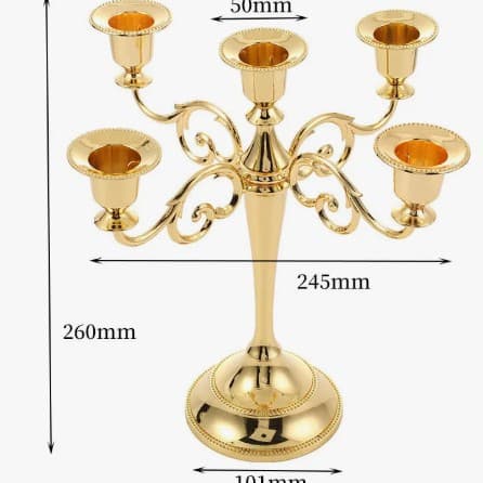 European Metal Candle Holder Creative Vintage Hotel Home Table Decoration Wedding Romantic 3-Arm 5-Arm Candle Stand