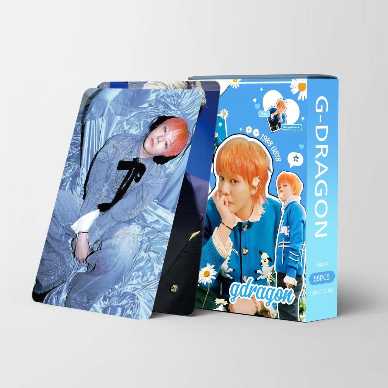 Large Stock of 55 G-Dragon Fan Support Photo Cards Kpop Star Merchandise Lomo Cards