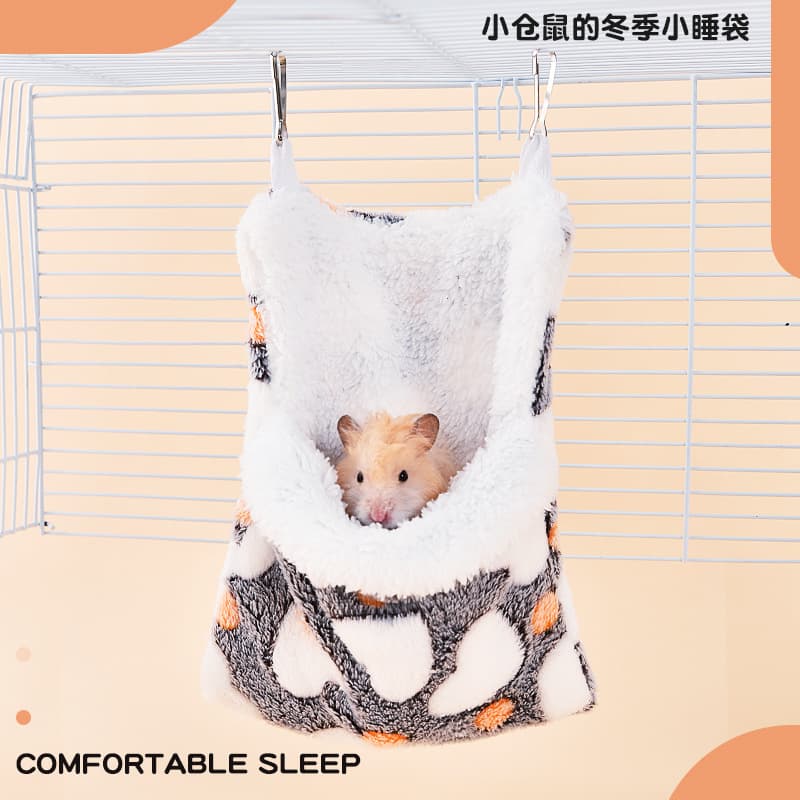New Fleece Pet Bed Small Pet Hammock Hamster Hammock Hanging Pet Sleeping Bag Cross-Border Distribution