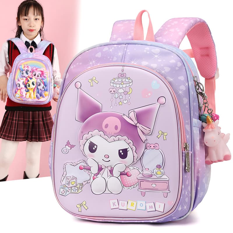 Children's school bag new style 3-6 year old little girl's spine protection backpack kindergarten cute and versatile cartoon princess school bag