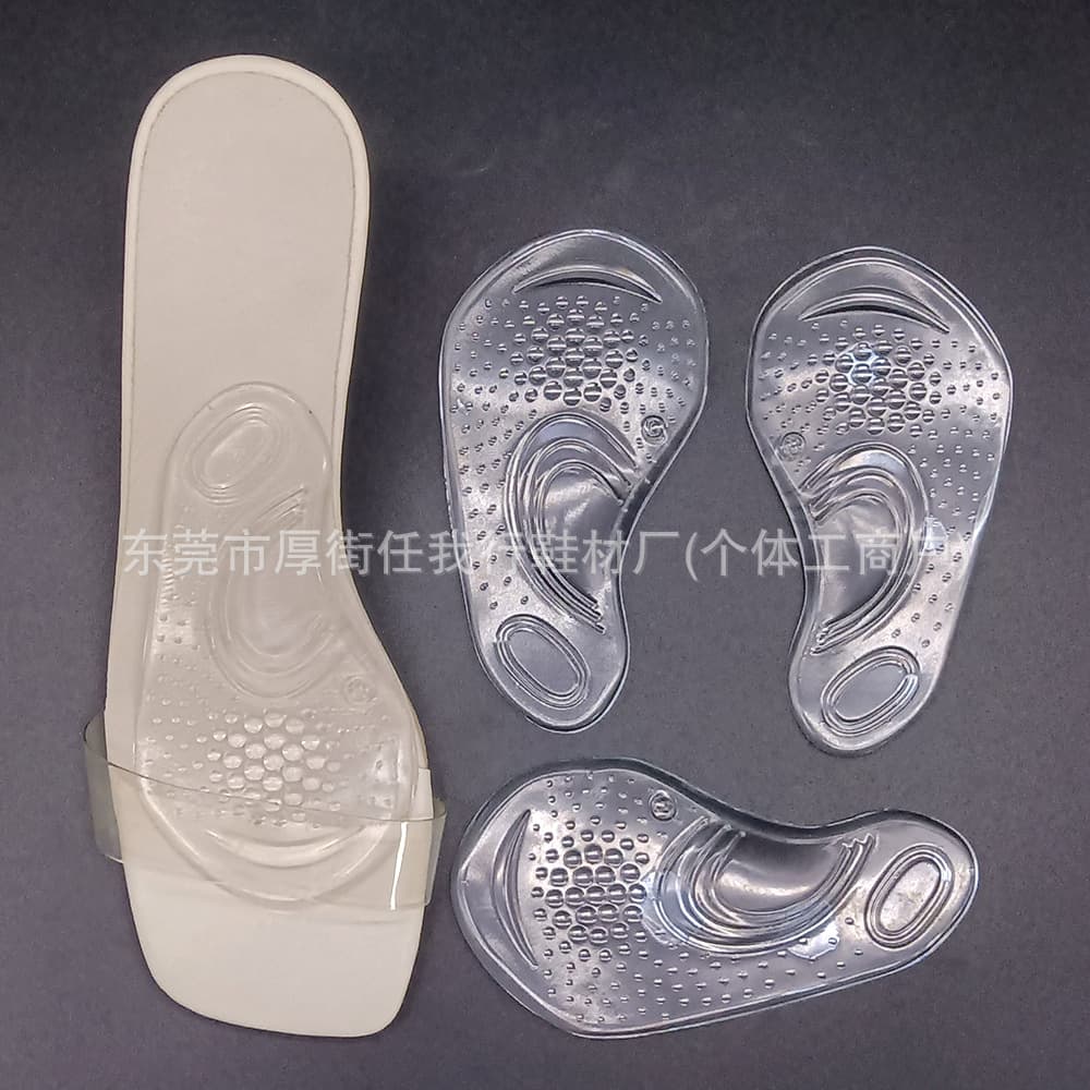 Arch support, mid-foot pads, hole-in-the-wall shoes for flat feet, soft, non-slip, invisible self-adhesive half-size pads, orthopedic mid-foot pads
