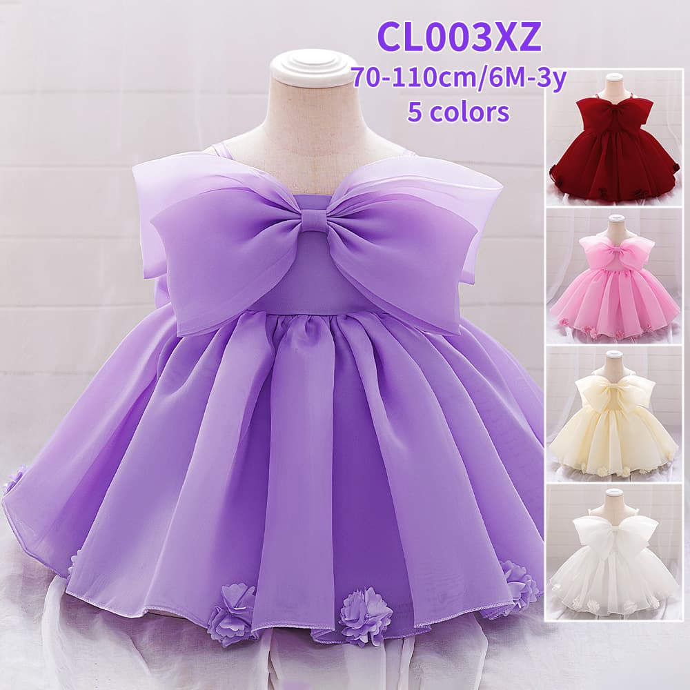 Cross-border princess dress, girl's dress, children's tutu dress, one-year-old baby's wedding dress, flower girl's small wedding dress