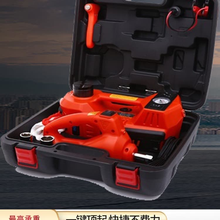 Sedan Vertical Jack 5 Ton Electric Hydraulic Jack 12V Vehicle-mounted Multi-purpose Tire Changing Air Pump Off-road Tool Kit