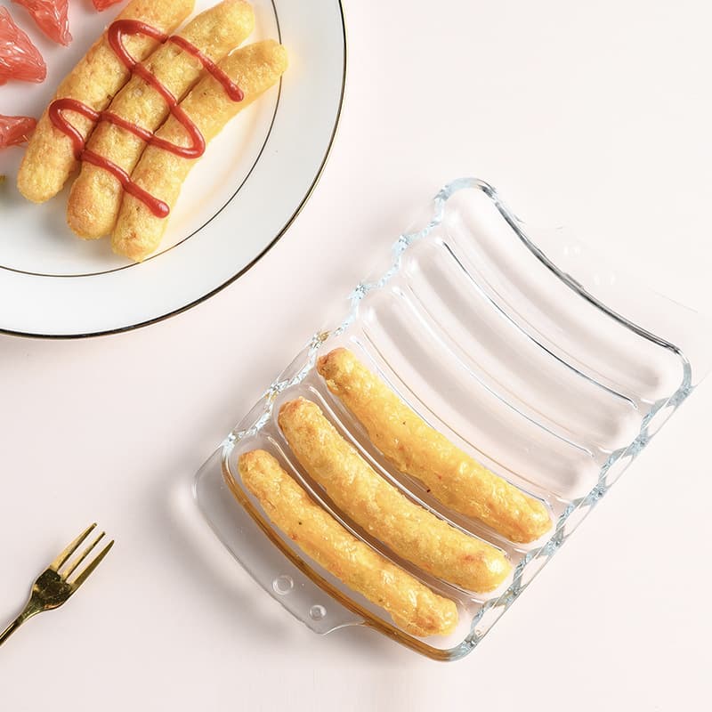 Glass Heat-Resistant High-Temperature Steaming Baby Sausage Mold for Infant and Child Finger Food Homemade Meat Sticks