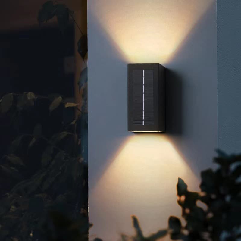 Solar Wall Light Outdoor Washing Wall Light Waterproof Courtyard Light Villa Exterior Wall Light Outdoor Terrace Garden Fence Wall Light