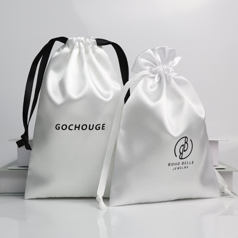 Manufacturer's silk satin bag, satin drawstring bag, wig and underwear dustproof drawstring bag, jewelry and gift storage bag