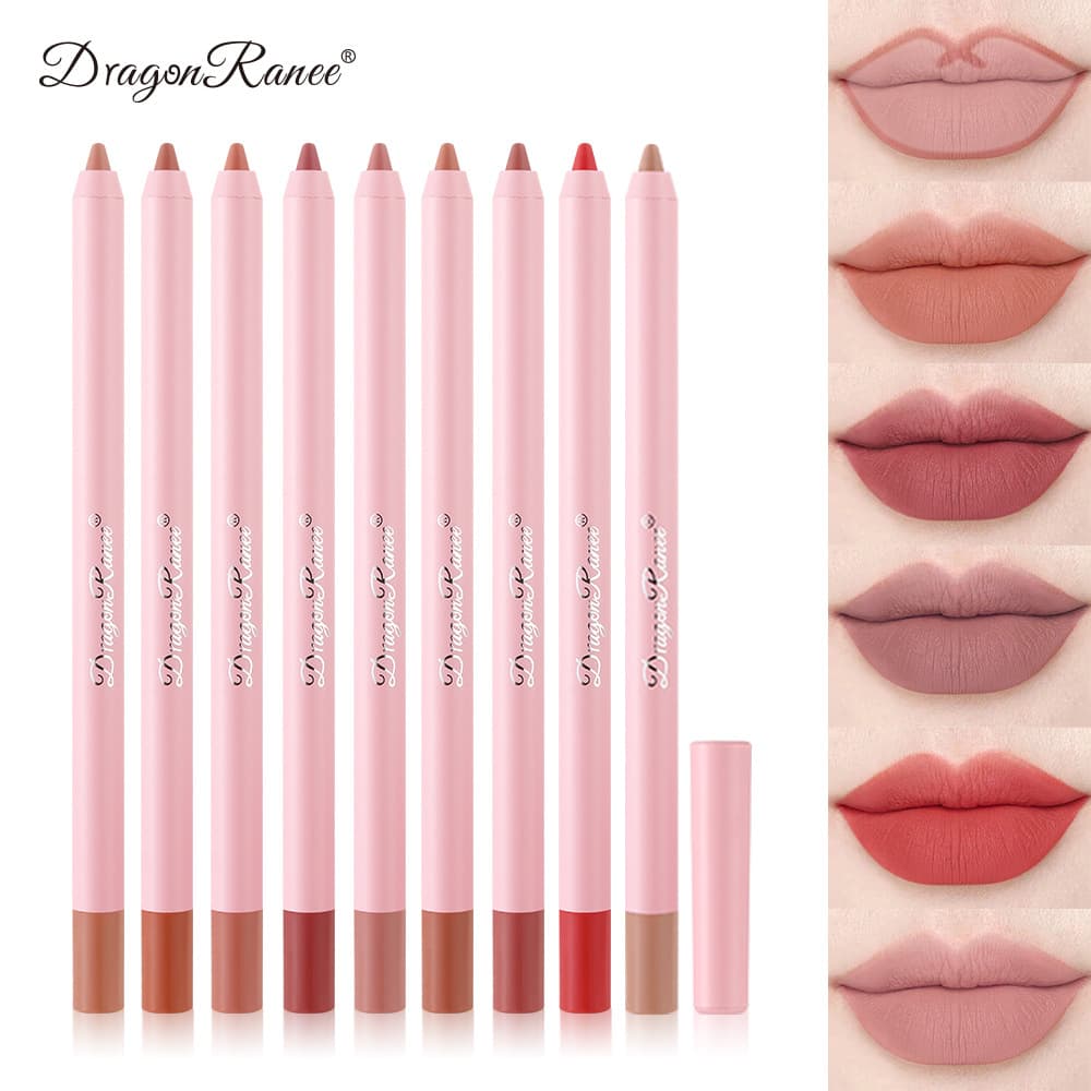 DragonRanee cross-border lip liner matte soft mist outlines plump lips waterproof lipstick pen makeup