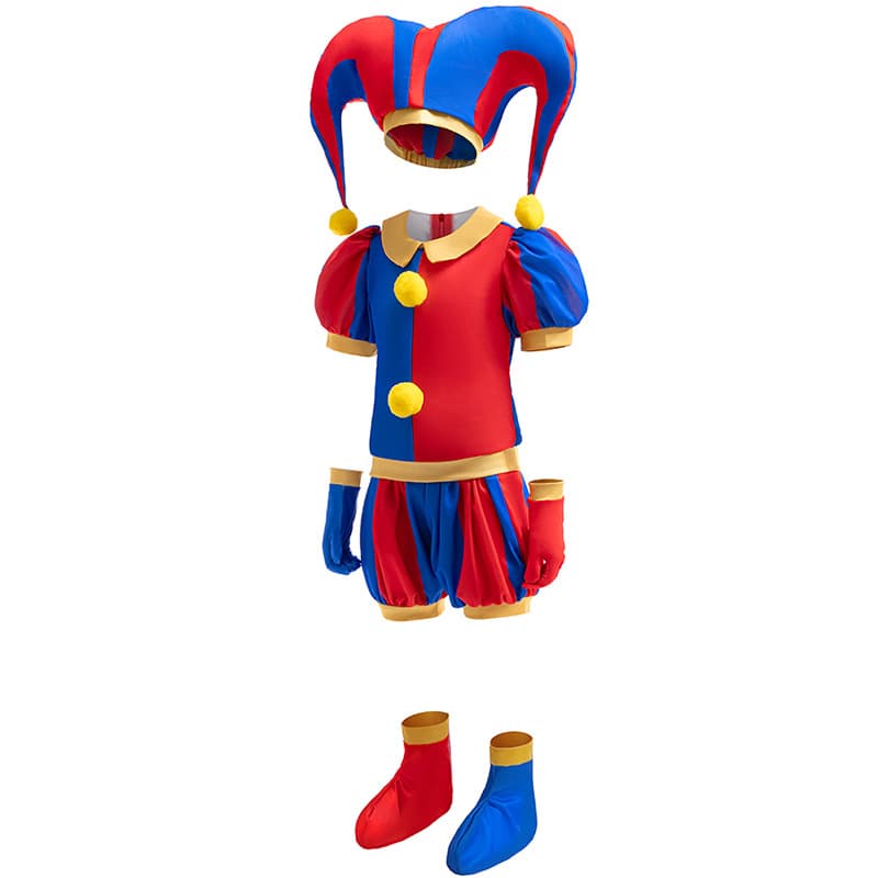 Amazon Joker Top Pants Pomni Amazing Digital Circus Halloween Kids Performance Costume Set
