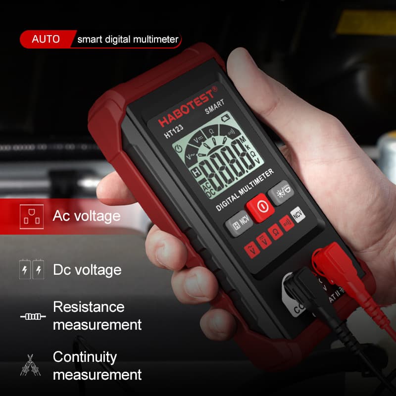 HT123 Huabo New One-Button Measurement Smart Multimeter