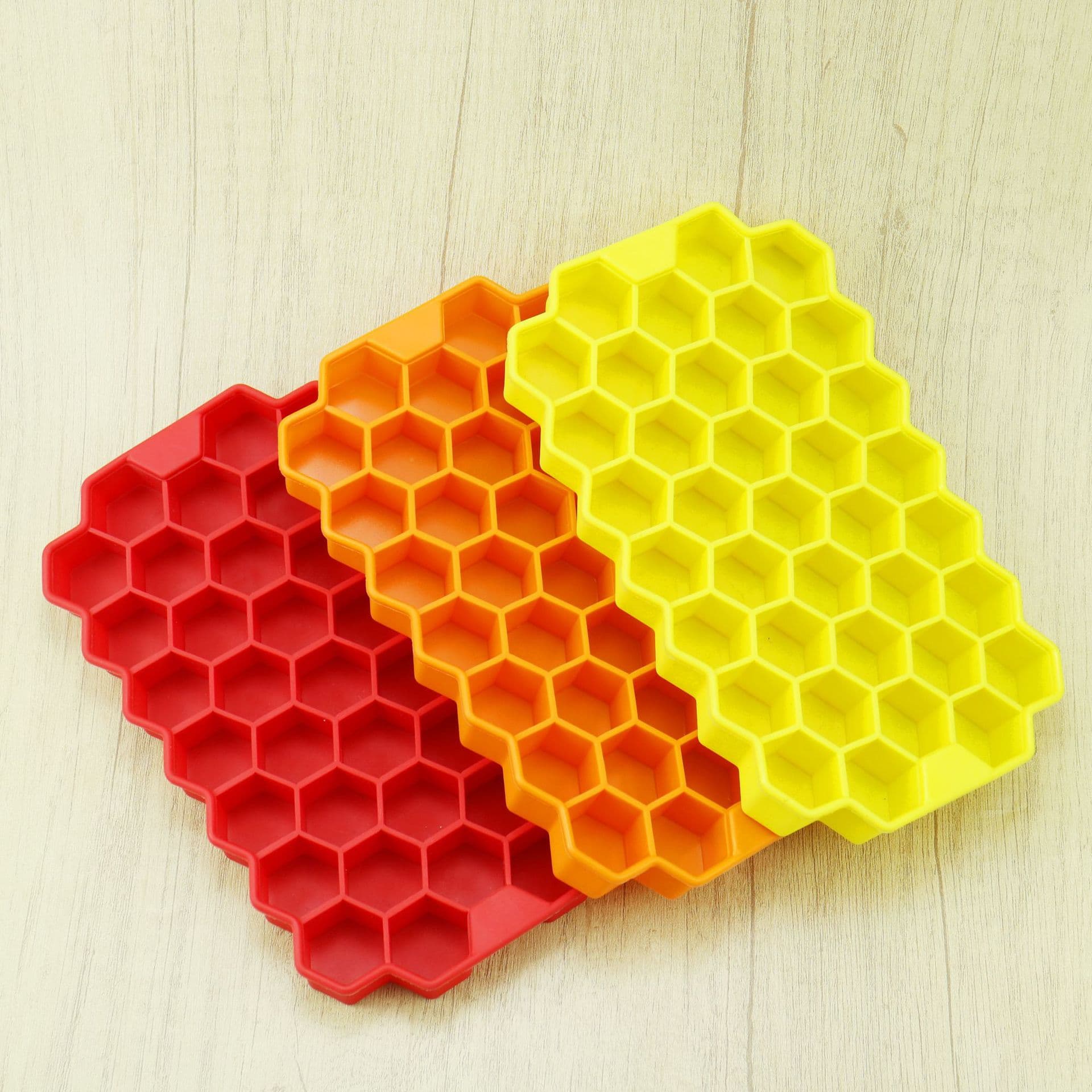 Factory Direct Supply Silicone Honeycomb Ice Tray Without Lid, Honeycomb Silicone Ice Tray, Honeycomb Mat Ice Tray DIY