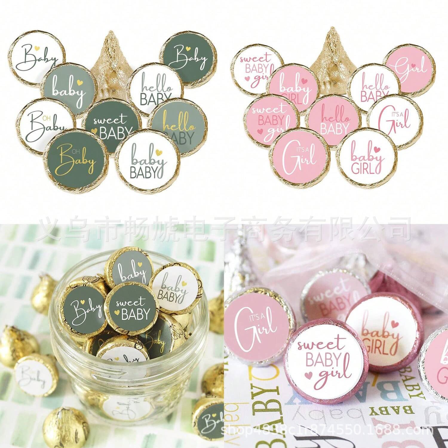 New Cross-Border Baby Shower Cute Baby Stickers Kids Bath Labels Baby Gift Self-Adhesive Stickers