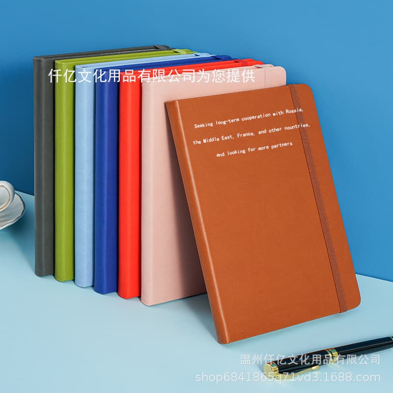 Cross-border A5 Binder Notebook with Custom Logo, Work Record Notebook for Foreign Trade, Student Diary