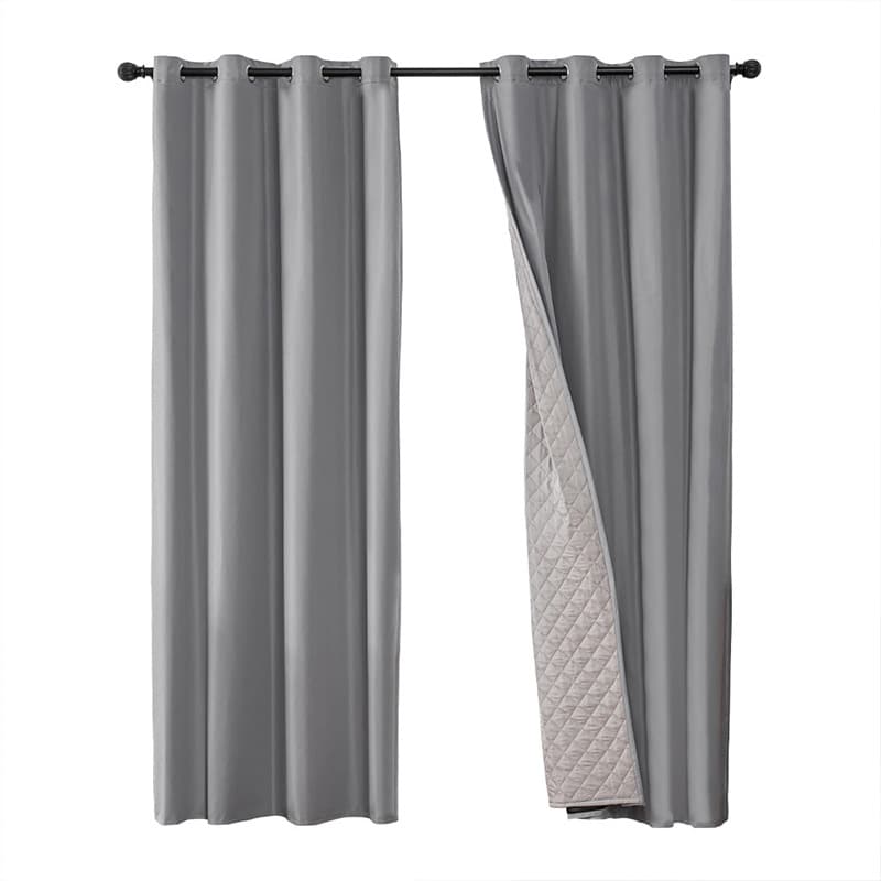 Winter Cross-border Cotton Curtain Windproof Warmth Thick Thermal Insulation Cold-proof Cotton-filled Ready-made Foreign Trade Curtains