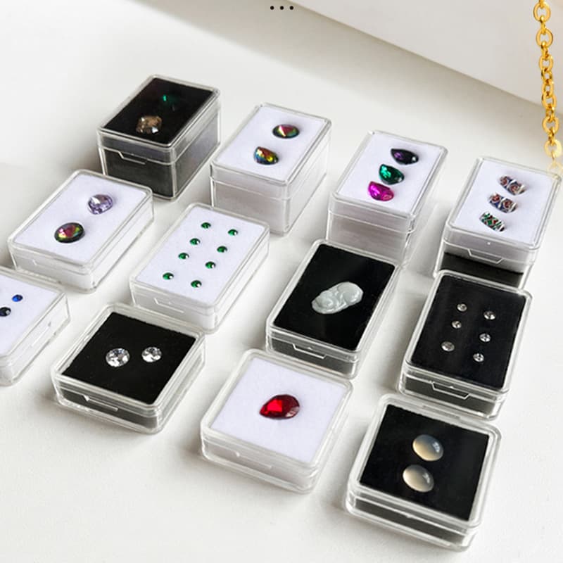 Jewelry Storage Box Necklace Bracelet Pendant Display Box Glass PU Leather Buckle For Sample Showcase Jewelry Packaging