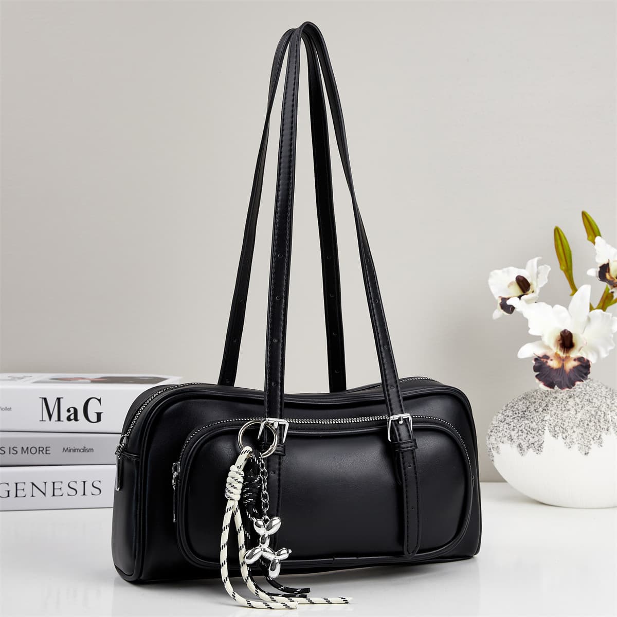 Manufacturer small square bag for women 2026 new style printed shoulder bag fashionable texture commuter lady crossbody bag one piece dropshipping