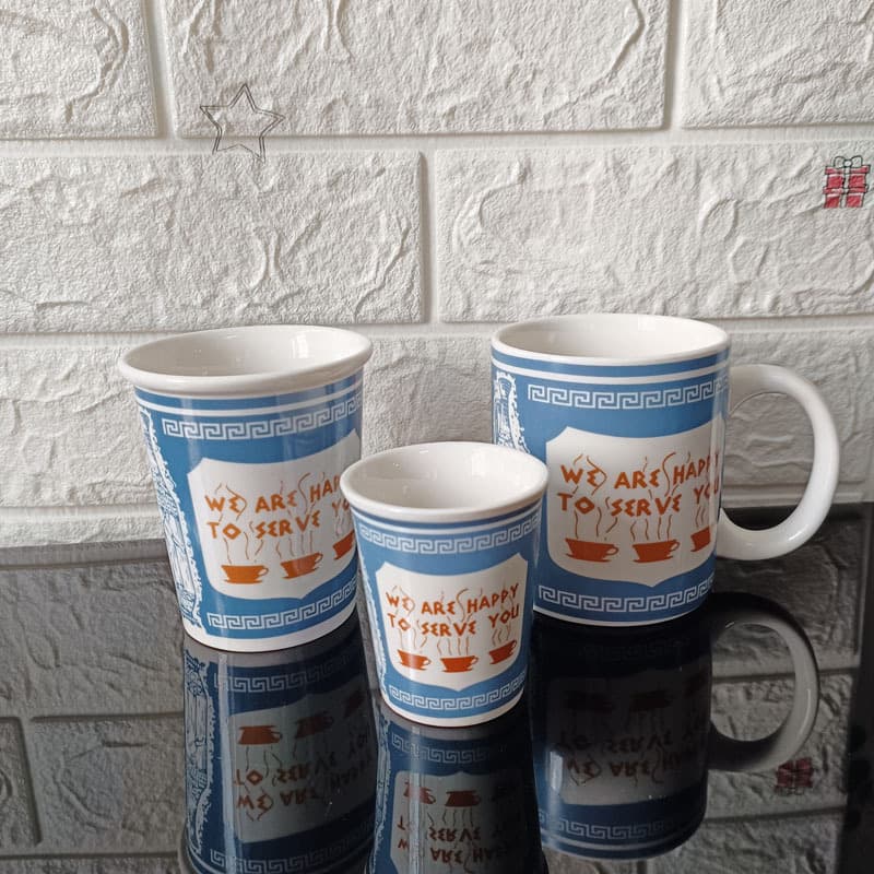 New York Cup We Are Happy To Serve You Ceramic Coffee Mug Iconic New York Paper Cup