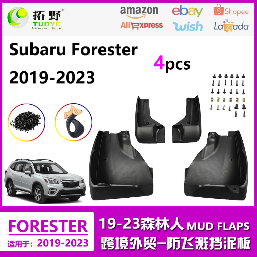 Fender Mud Flaps for 19-24 Subaru Forester 23 Model Forester Car Mud Flap Accessories