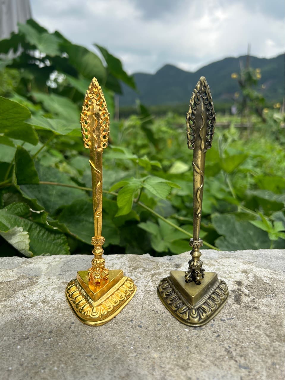 Nepalese Craftsmanship Manjushri Wisdom Sword, Manjushri Sword Tantric Ritual Implements Vajra Pestle, Demon-Subduing Pestle Ornament Alloy