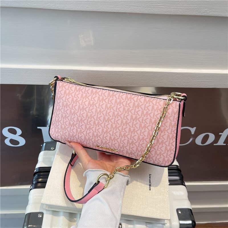 M Brand Women's 3-in-1 New Mahjong Bag Shoulder Crossbody Bag Simple Casual Letter Underarm Small Square Bag