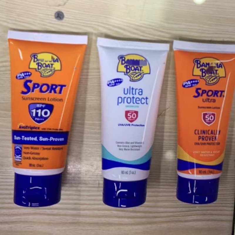 Banana Boat Sunscreen Cream Moisturizing Waterproof Sweat Isolating UV SPF110 Three Types SPF50