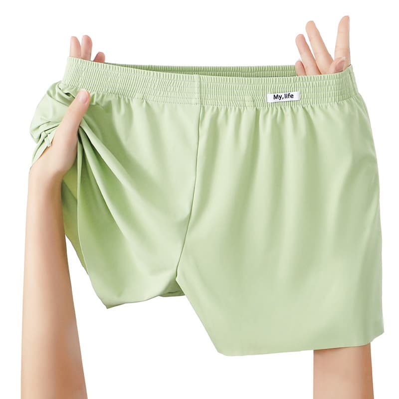 Men's underwear, ice silk boxer briefs, men's loose, breathable and comfortable shorts, boys' youth personality ice silk Arrow pants, trendy