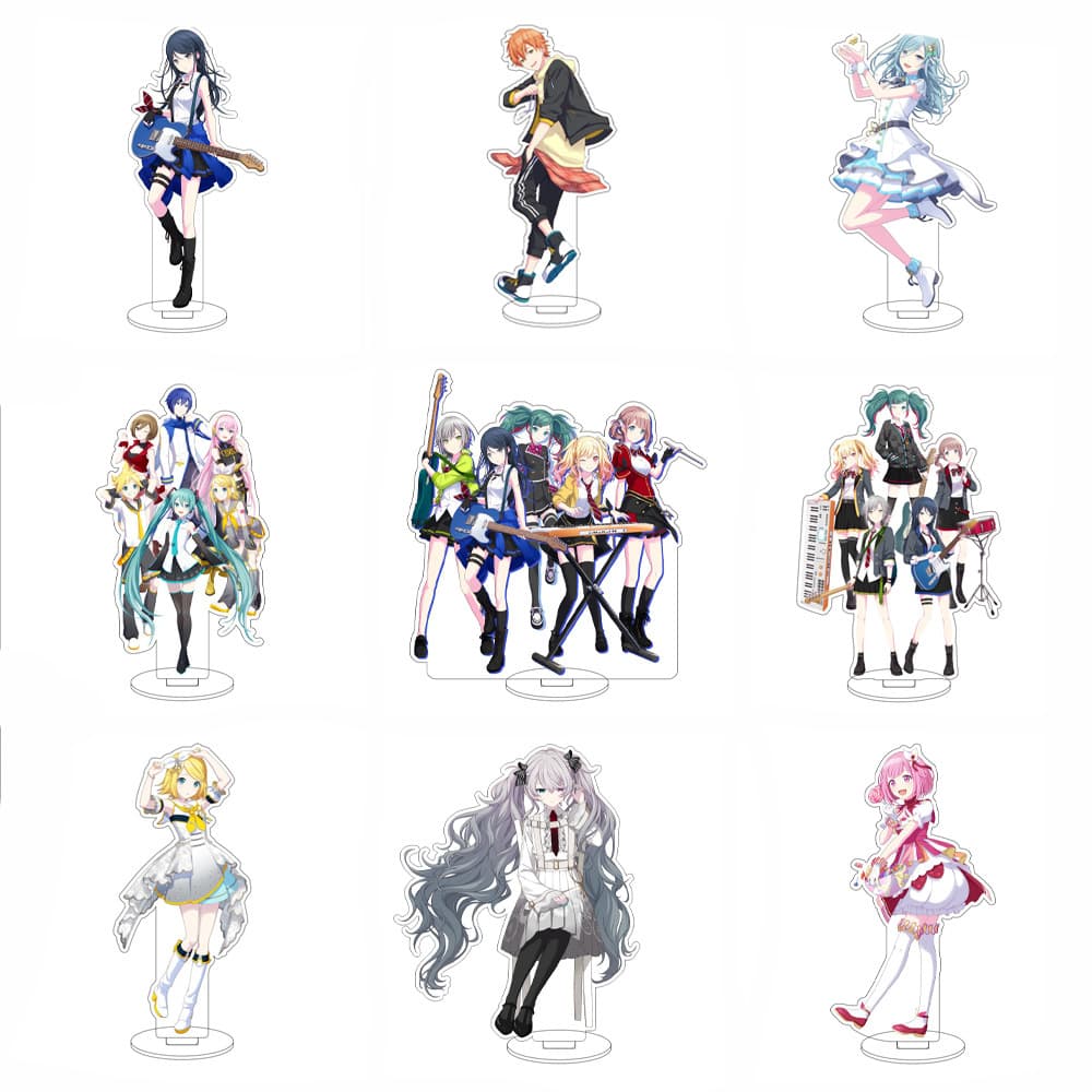 Colorful stage peripheral 16CM acrylic stand wholesale Hatsune Miku Kagamine bell ornaments